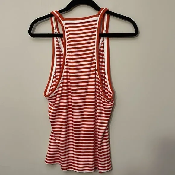 Anthropologie I Maeve V-Neck Tank Red Stripe - Picture 6 of 7